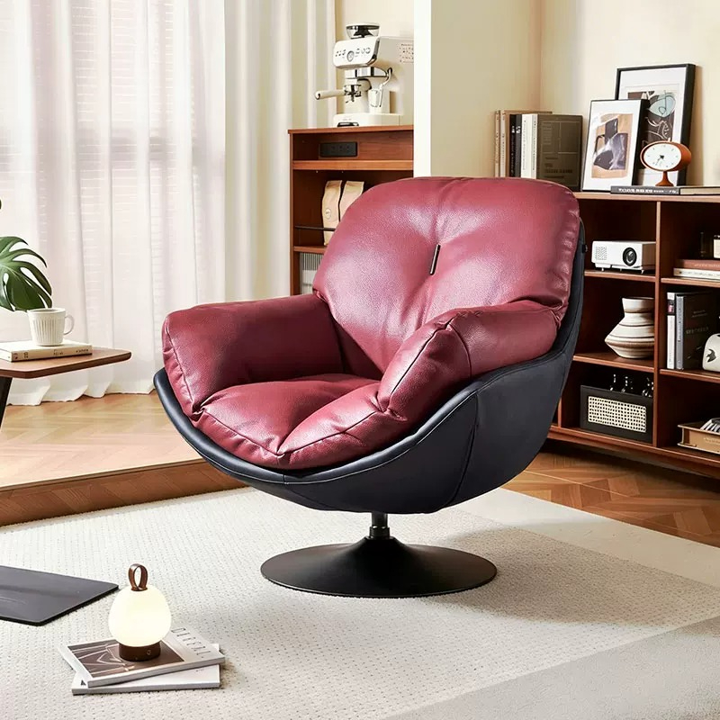 Chairs - เก้าอี้ระเบียงสำนักงาน เก้าอี้พักผ่อนสไตล์นอร์ดิกทันสมัย หมุนได้ นั่งสบาย เฟอร์นิเจอร์สำหรับบ้าน อุปกรณ์ตกแต่งห้องนั่งเล่น