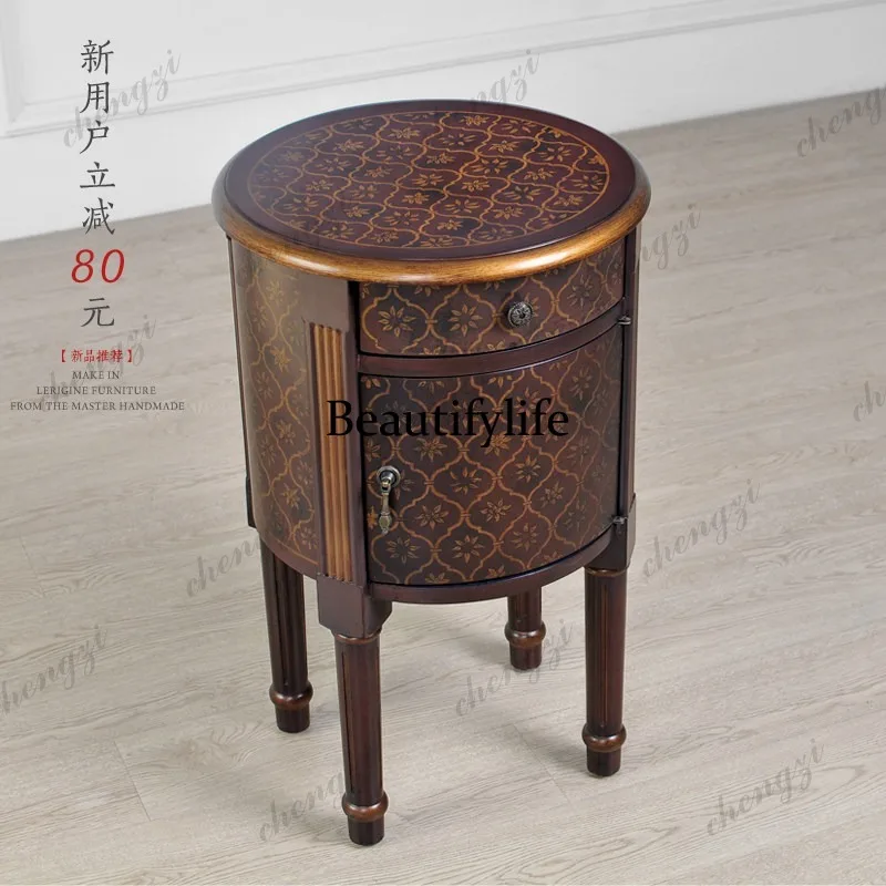 9344 โต๊ะข้างเตียงทรงกลมลายดอก - Sofas บทวิจารณ์และราคา