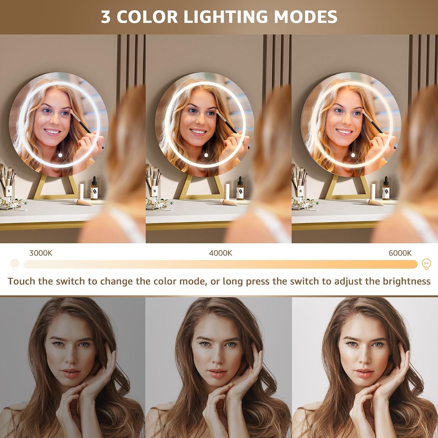 ชุดโต๊ะเครื่องแป้งสำหรับเด็กผู - Dressing Table Vanity With Lighted Mirror บทวิจารณ์และราคา