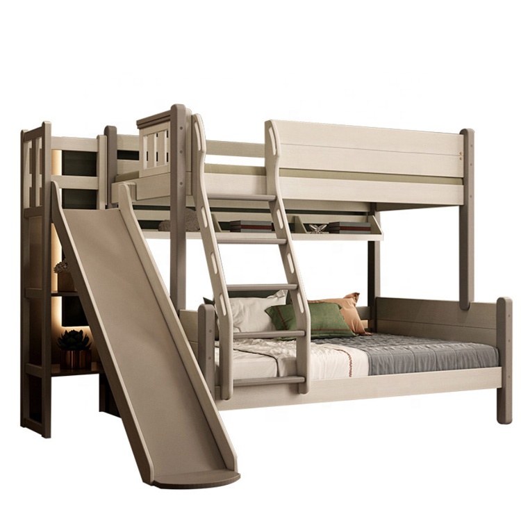 เตียงเด็กพร้อมสไลเดอร์ เตียงสอ - Bunk Bed With Stairs And Slide บทวิจารณ์และราคา