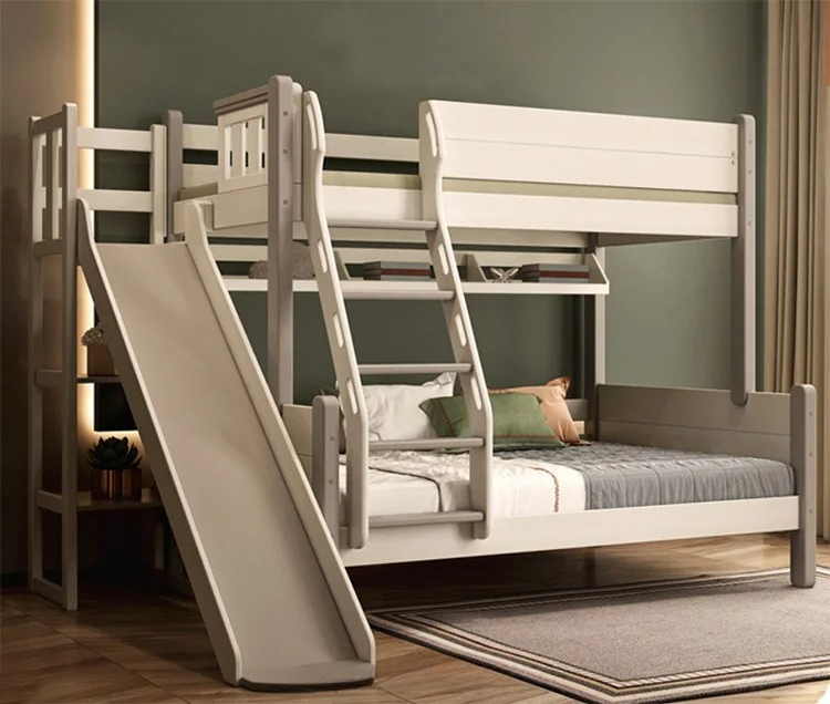 เตียงเด็กพร้อมสไลเดอร์ เตียงสอ - Bunk Bed With Stairs And Slide บทวิจารณ์และราคา