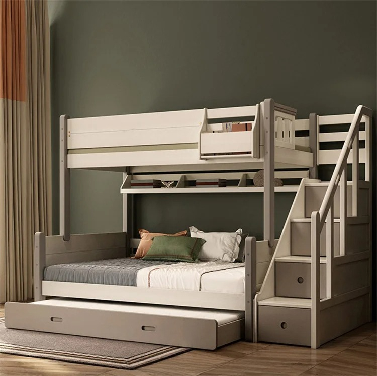 เตียงเด็กพร้อมสไลเดอร์ เตียงสอ - Bunk Bed With Stairs And Slide บทวิจารณ์และราคา