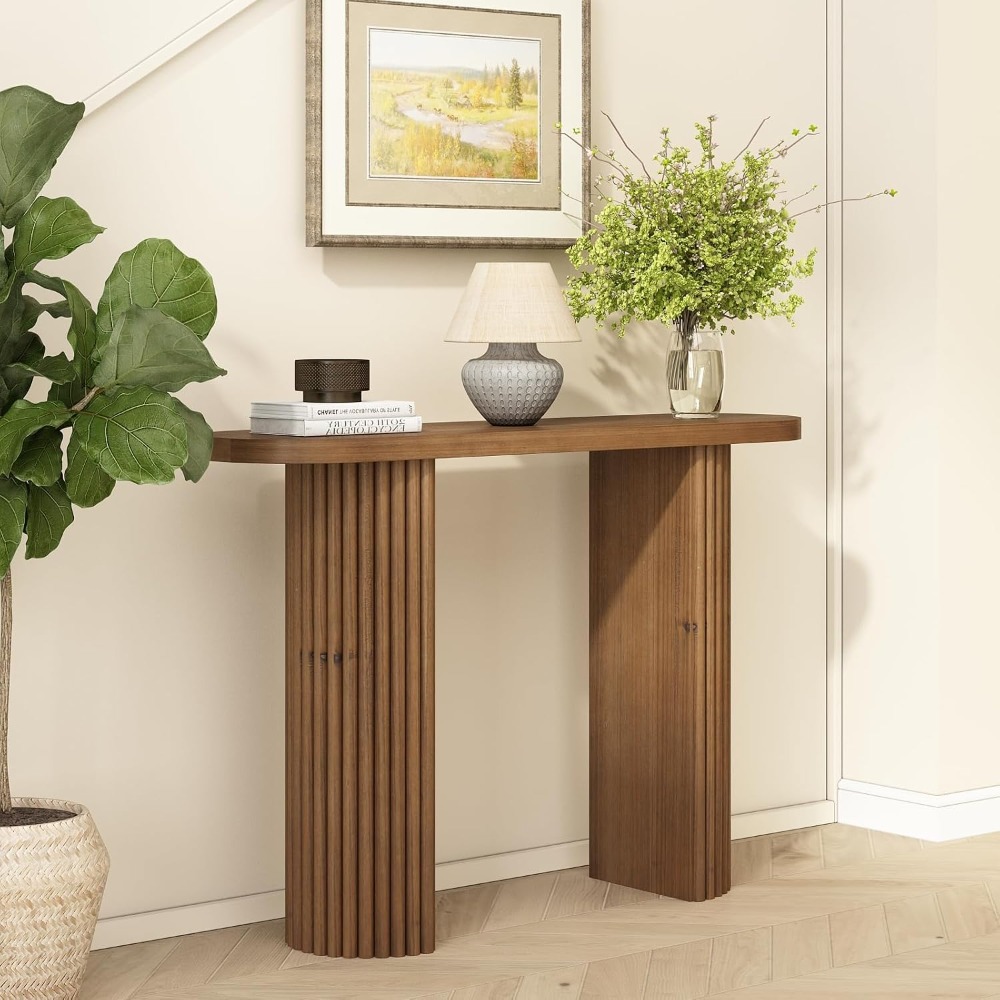 โต๊ะคอนโซลไม้เนื้อแข็งลายร่อง  - Tables บทวิจารณ์และราคา