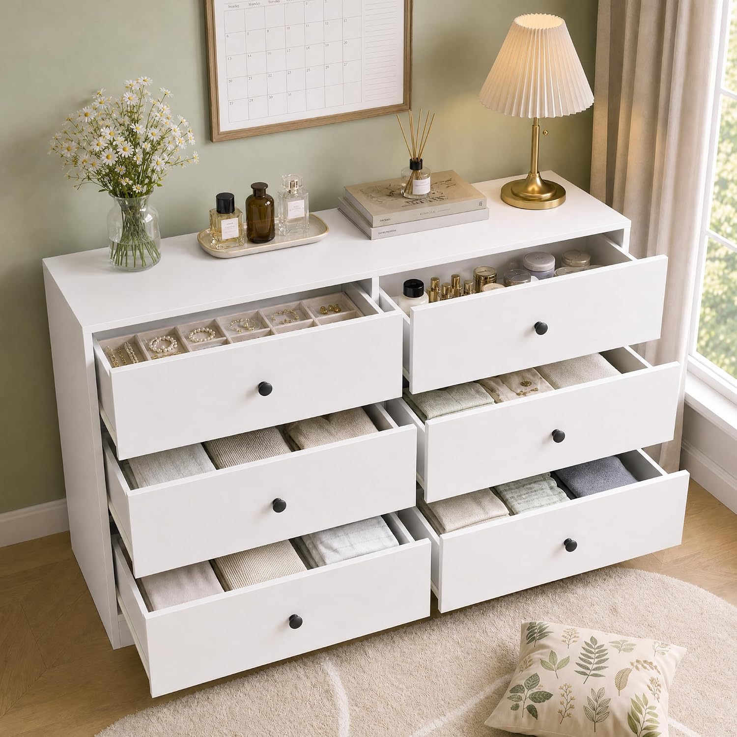 ตู้ลิ้นชัก 6 ชั้น สำหรับห้องนอ - Bedroom Furniture บทวิจารณ์และราคา