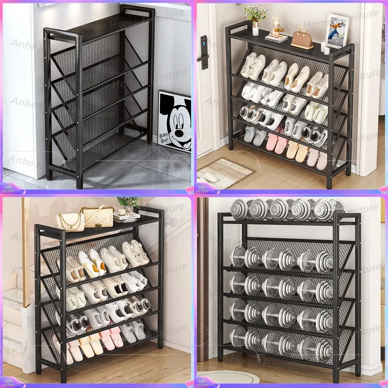 ชั้นวางรองเท้าบางเฉียบหลายชั้น - Shoe Rack Cabinet Narrow Entryway บทวิจารณ์และราคา