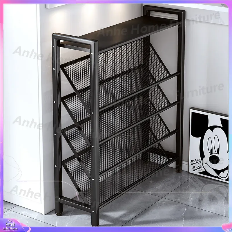ชั้นวางรองเท้าบางเฉียบหลายชั้น - Shoe Rack Cabinet Narrow Entryway บทวิจารณ์และราคา