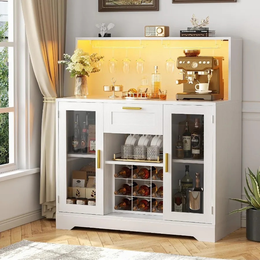 ตู้บาร์กาแฟพร้อมไฟ LED RGB และ - Storage บทวิจารณ์และราคา