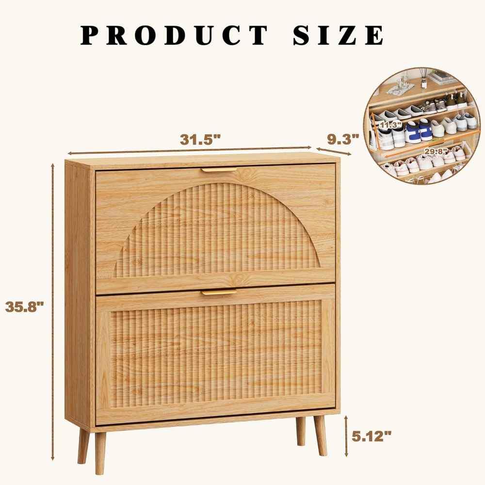 ตู้เก็บรองเท้าแบบลิ้นชัก 3 ชั้ - Shoe Rack Cabinet Narrow Entryway บทวิจารณ์และราคา